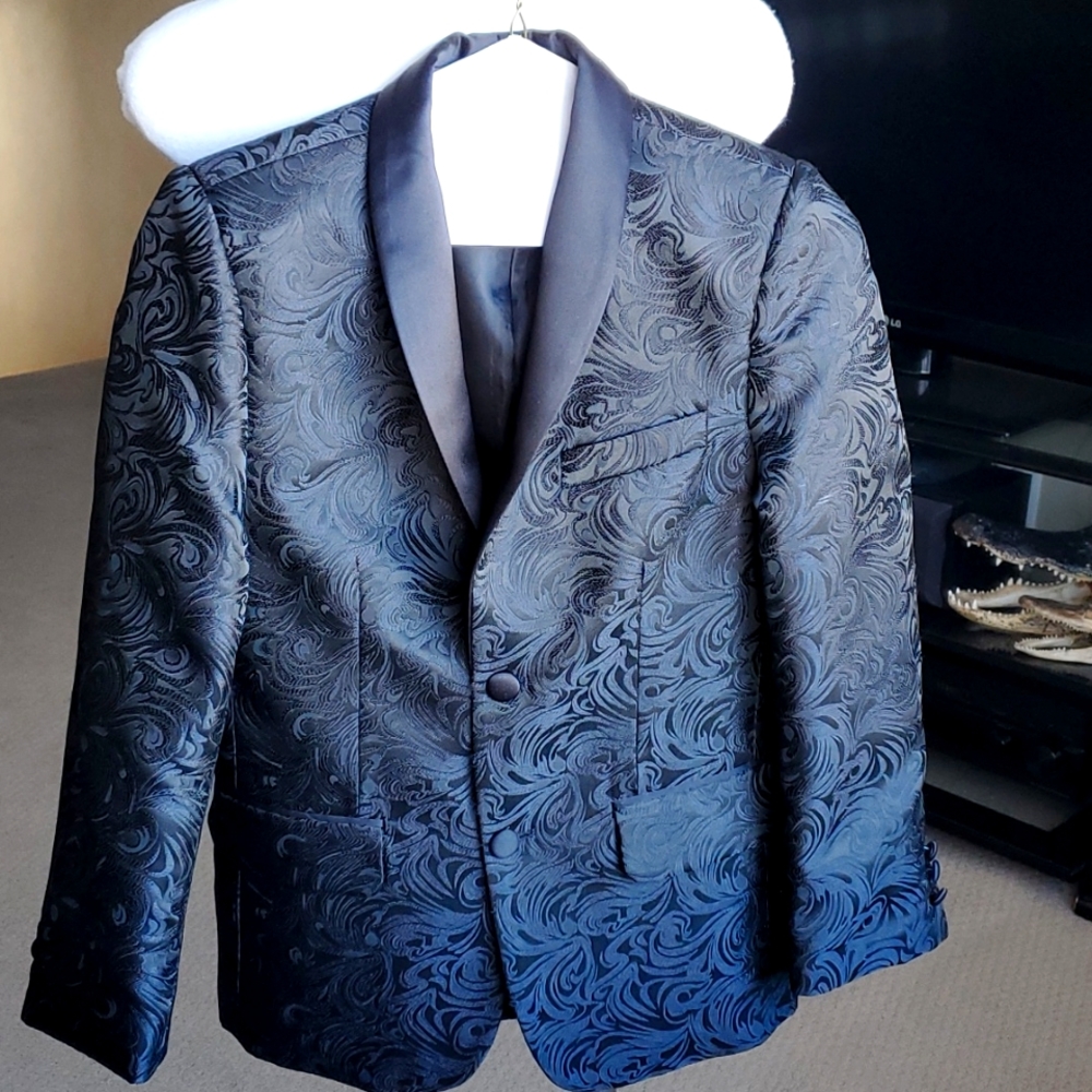 Bocaccio UOMO Boys Suit Jacket Black (10/12)